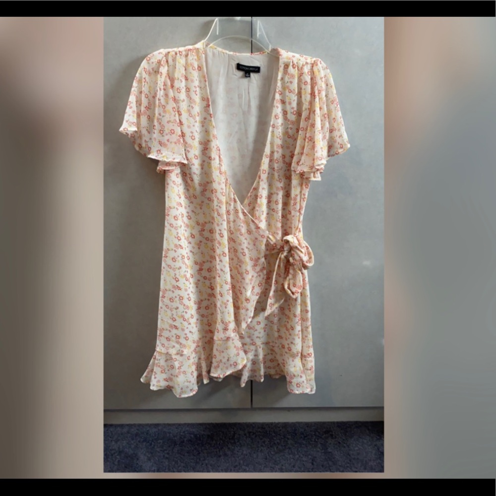 Floral wrap dress
